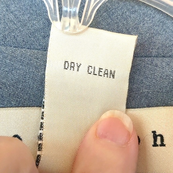 Apostrophe VTG 90s Blazer Dress Coat Sz 4 Dark Academia Classic Gray Grandpa EUC - Picture 4 of 11